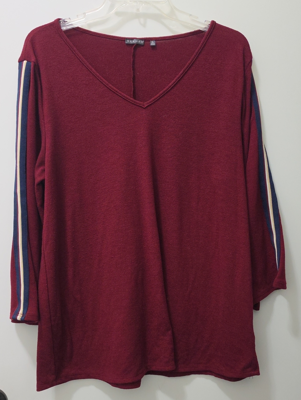 Hannah Tunic Long Sleeve V-neck Top